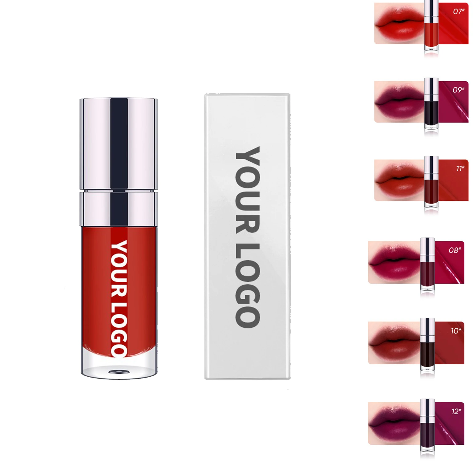 Private Label Custom Logo Vegan Waterproof Liquid Lipstick Glossy Matte Lip Stain Makeup Wholesale Moisturizing Lip Gloss
