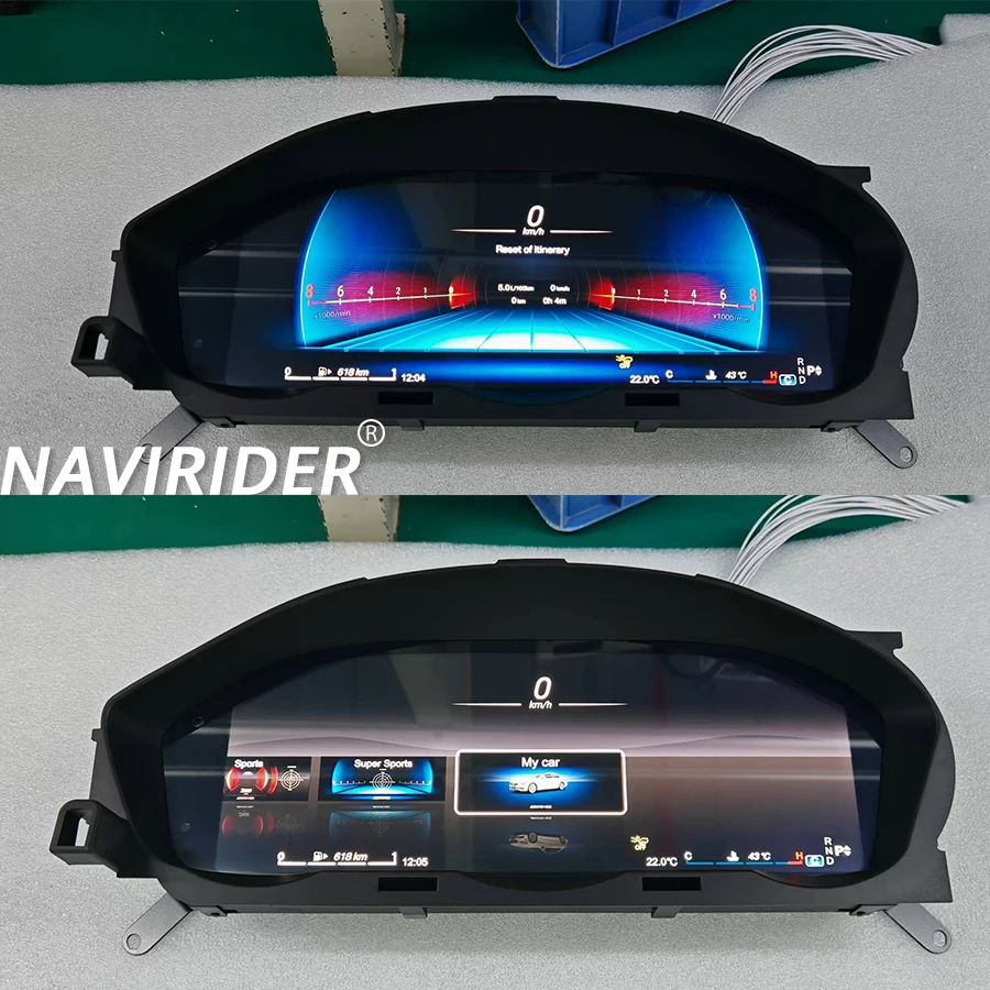 12.3inch LCD Car Digital Cluster Instrument CockPit Speedmeter Dashboard For Benz A/C/CLS Class W205 GLC X205 W204 W212 W176 GLK