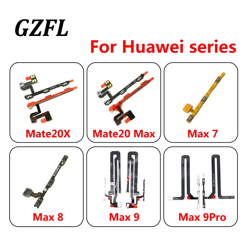 Original New Power On Off Button Volume Button Flex Cable For Huawei Mate 7 8 9 9PRO 20X 20 Max Replacement