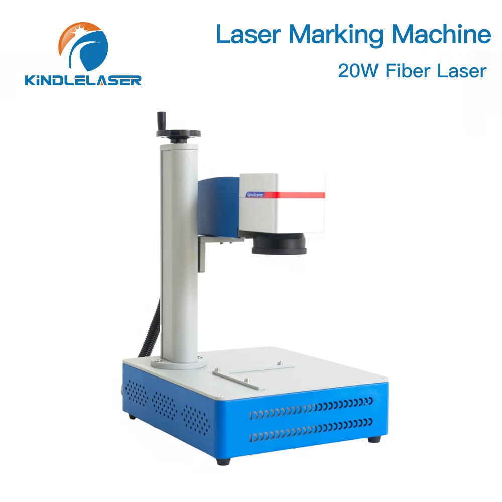 KINDLELASER เครื่องเลเซอร์ไฟเบอร์ 20W 30W 50W 1064nm สำหรับ DIY เครื่องหมายเครื่องประดับโลหะเซรามิค