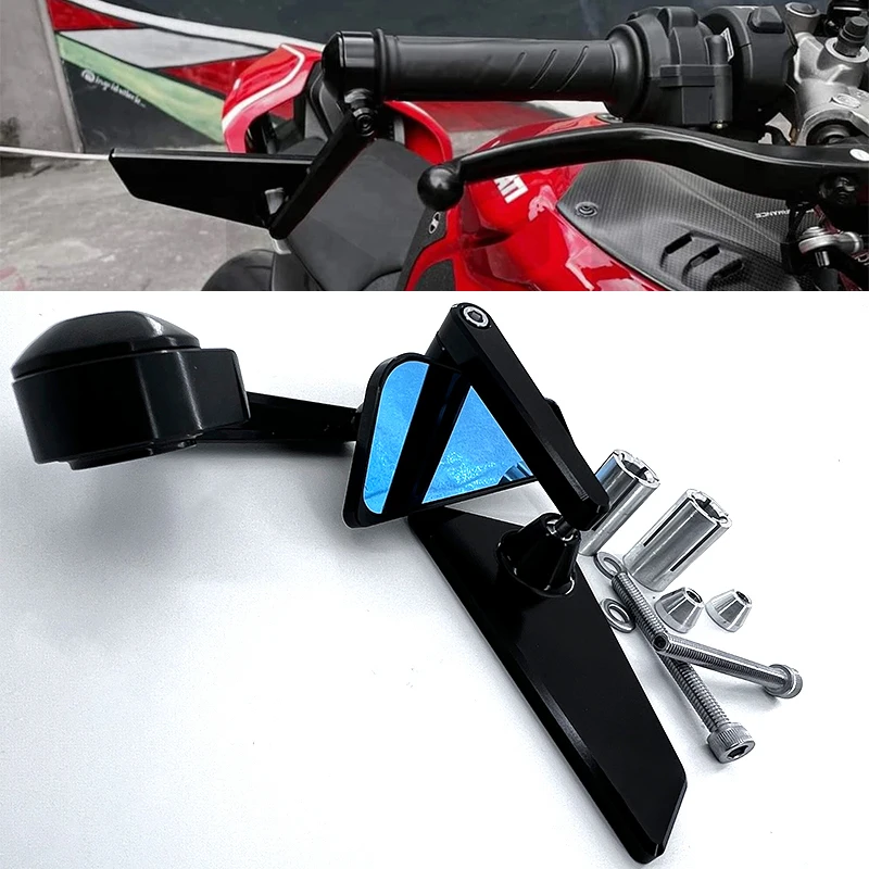 

motorcycle rearview mirror Bicycle rearview mirror Handle side mirror 2/pair rotate for SUZUKI BURGMAN STREET 125 EX