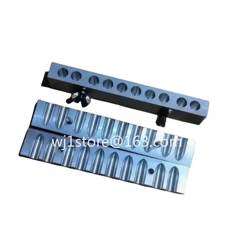 

10-Hole teaching mold suppository mold, aluminum alloy left and right manual medicinal suppository mold