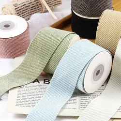 25/38mm 5yards Twill Corduroy Ribbon DIY Hair Bows Clothing Sewing Supplies Gift Wrapping Accessories Ribbons for Crafts