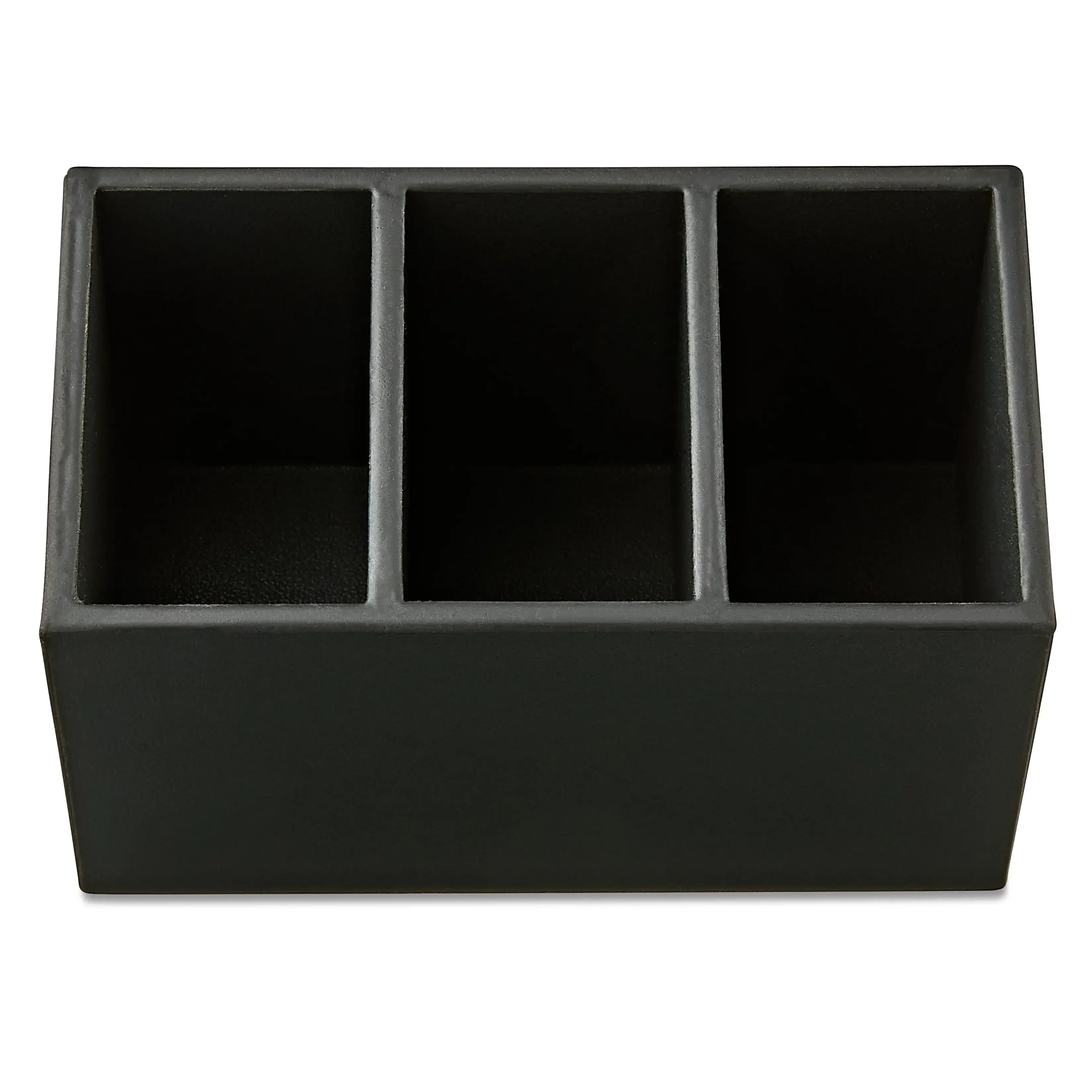 Piórnik ze sztucznej skóry Pen+Gear, 3 przegródki, bogaty czarny