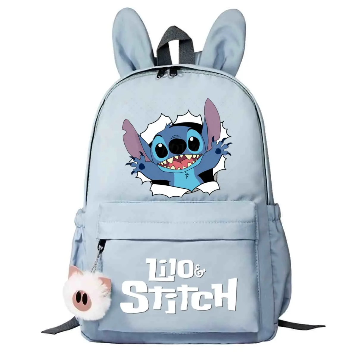 

Cute Cartoon Stitch Backpack for Girls Boys Teenager Children Rucksack Casual School Bags Travel Rabbit Ears Backpacks Mochila
