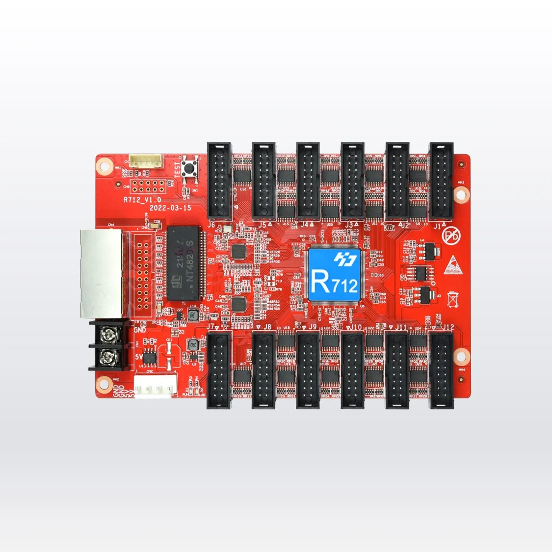 Scheda Ricevente per Display LED a Colori Huidu Compatibile con Schede di Invio Huidu C16L, A3-4-5-6L, T901 ecc.