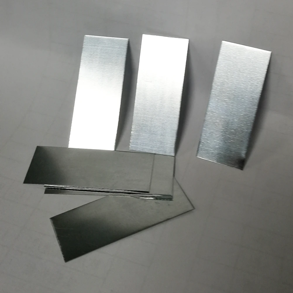 

2 pcs Plates Diy Science Experiment Zinc Strips Learning Projects Copper Compatible Stem Education