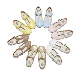 S-AP8-002 Dressy Dress Shoes For Baby Girls Quality Shoe Leather Pink Brown Burlap For Spring And Summer New Brand