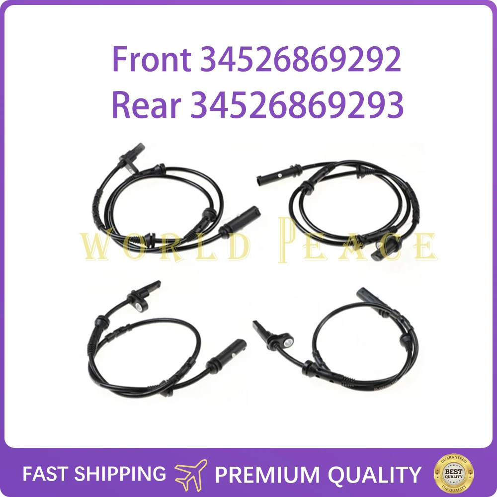 

Front & Rear ABS Wheel Speed Sensor 34526869292 34526869293 For BMW X3 F25 X4 F26 34526788644 34526788645