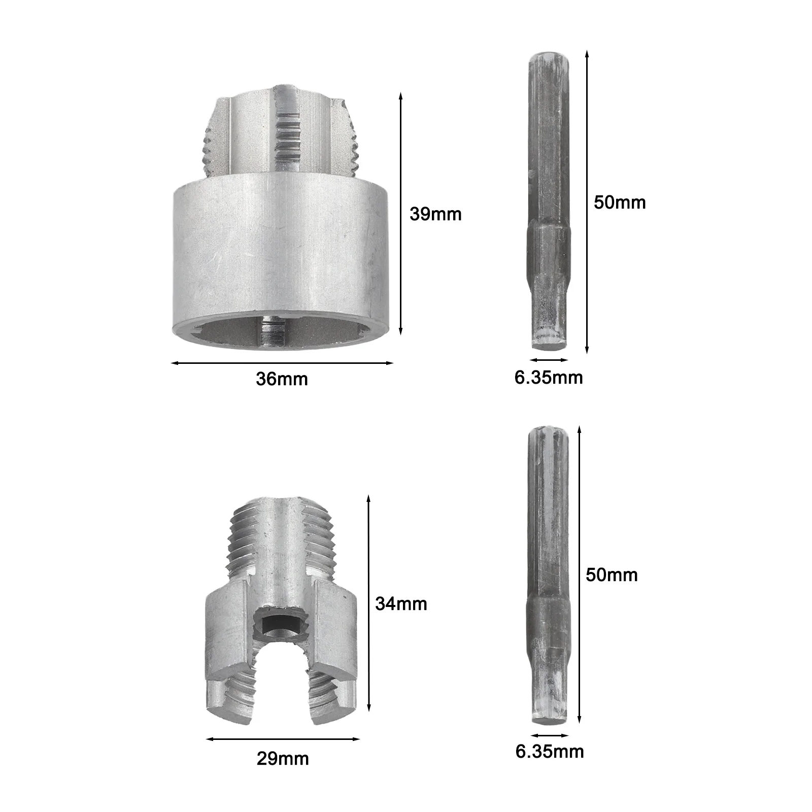 For Home DIY Projects Efficient Pipe Opener Drill Bit Set 36*39mm 1.41*1.53in Versatile Threading Tool For Plumbing Accessory