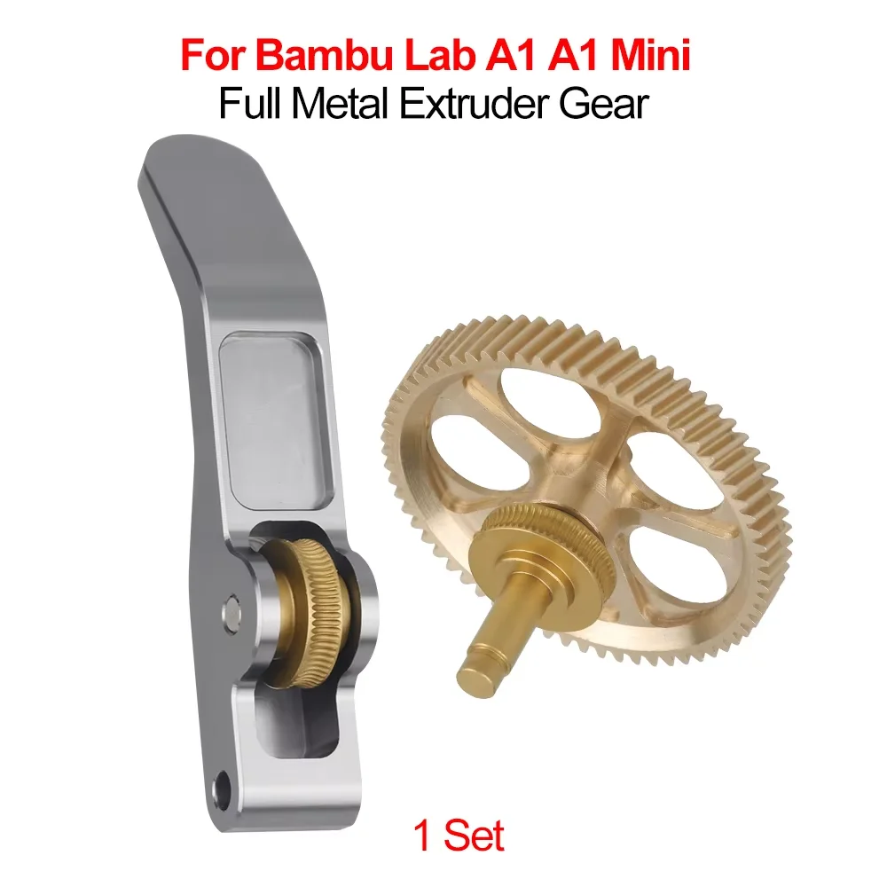 

Для Bambu Lab A1, A1 Mini/P1P, P1S, X1C: Металлическая шестерня экструдера с нанопокрытием RNC, износостойкая, для модернизации.