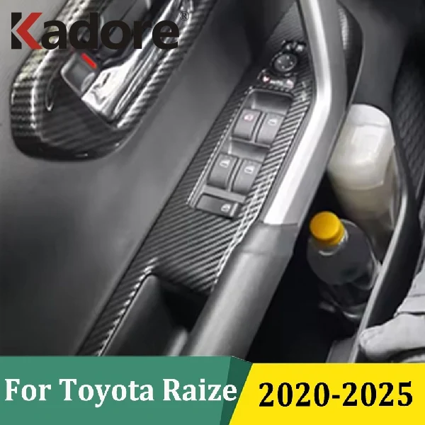 

For Toyota Raize 2019 2020 2021-2025 Door Armrest Panel Frame Window Lift Button Switch Cover Trim Car Interior Accessories