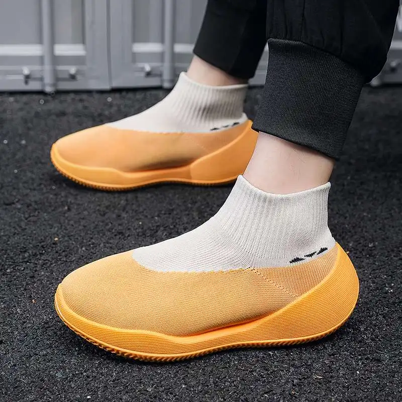 Original Men's Sneakers Breathable Non-slip Casual Sports Shoes Socks Walking Running Shoes Zapatillas Hombre Size 39-45