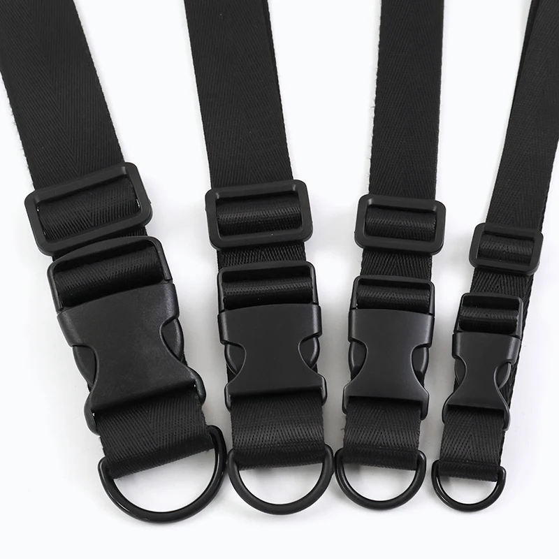

2/5Sets 20-38mm Black Nylon Webbing Strap Plastic Release Buckle Adjust Tri-Glide Slider Side Clasp Backpack Belt Fastener Kits