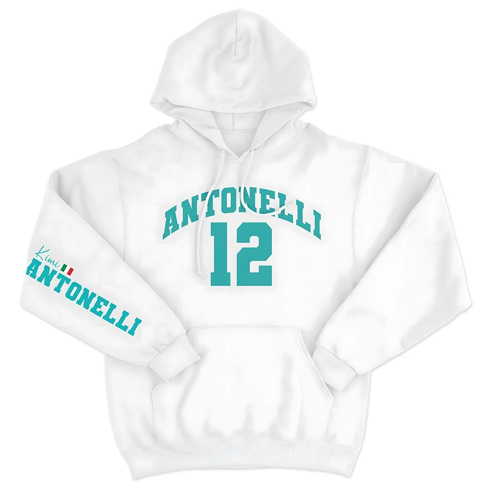 Antonelli Hoodie Andrea Kimi Antonelli 12 Gift for Kimi Fan Clothing Women Men High Street Sweatshirt Trendy Racing Driver Hoody