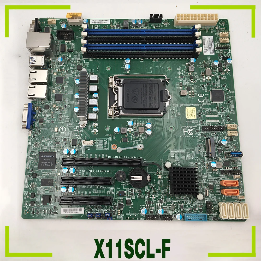 

X11SCL-F For Supermicro Single way Server Motherboard 8th/9th Gen Core i3 Xeon E-2100/2200 Processor LGA1151 DDR4