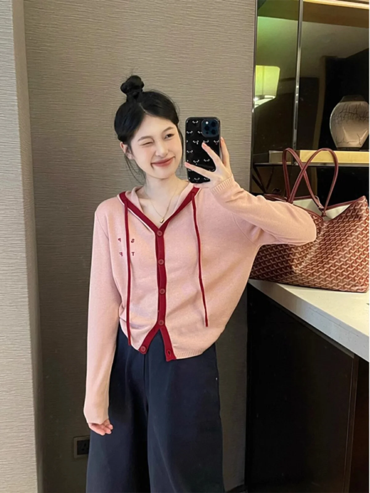 

Свободный крой, корейский вязаный кардиган с капюшоном, женский весенний новый ленивый тонкий свитер, джет, топ большого размера