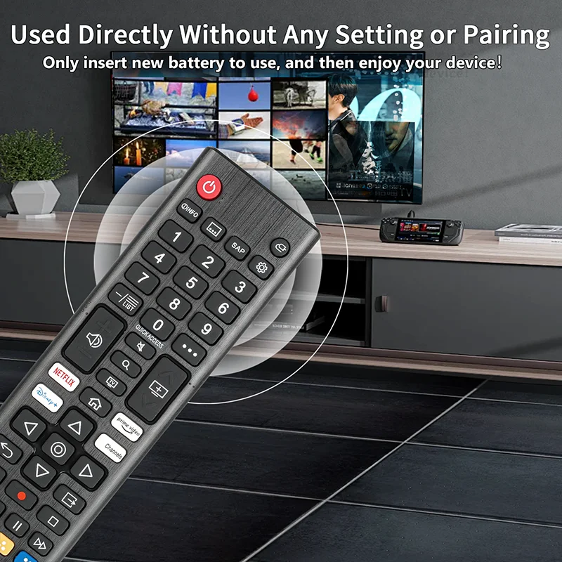 AKB 76040302   لاستبدال جهاز التحكم عن بعد LG مع أزرار Netflix PrimeVideo، للتلفزيون الذكي G UHD OLED QNED NanoCell 4K 8K