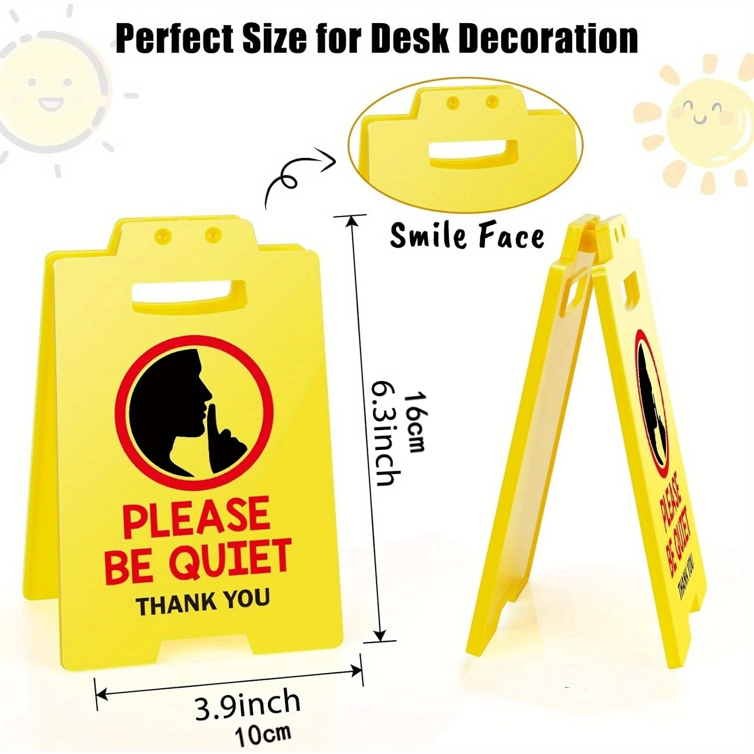 Office Be Quiet Sign - PLEASE BE QUIET, Funny Desk Warning Caution Reminder Sign Cubicle Meeting Conference Room library Decor f