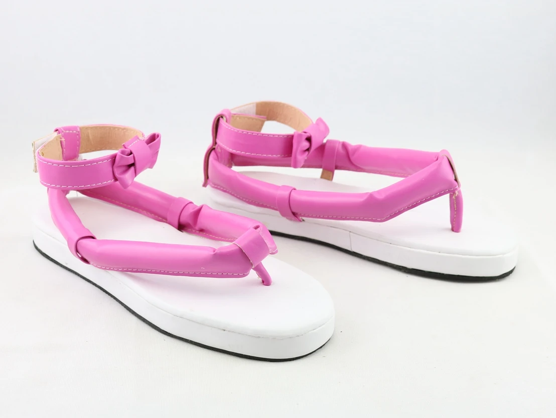 

Fulujiacos New Anime Kanroji cosplay Shoes Boots Mitsuri Cosplay Halloween Costume Props