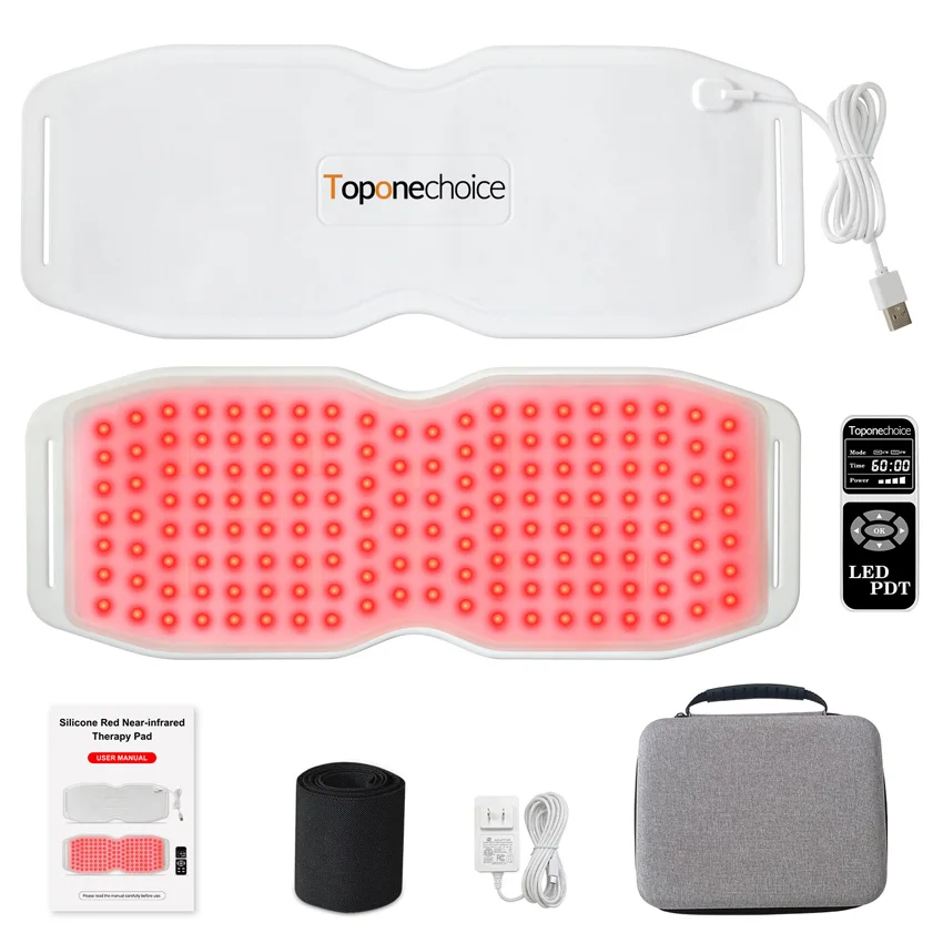 

660nm/850nm/940nm Led Red Near Infrared Light Therapy Belt For Burning Fat Slimming Relieving Pain Full Body Relief Warm Pad