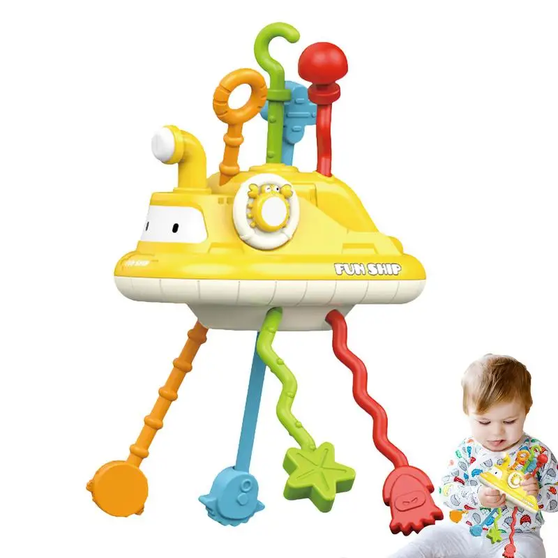 

Pull String Toy Sensory Toys Pull String Activity Educational Toys Silicone Pulling Toy Preschool Learning Travel Toys For Kids
