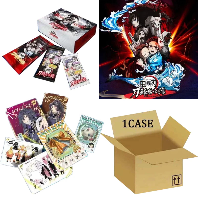 Wholesales Demon Slayer Collection Cards Kami Wenchuang Demon Slayer Blade Apocalypty Booster Box 1Case Playing Cards