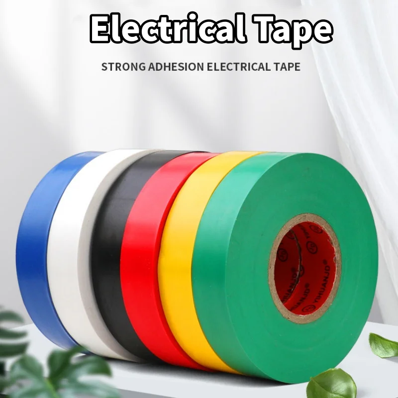 Insulated Electrical Tape Waterproof Flame Retardant High Temperature Strong Sticky Tape PVC Car Wire Harness Adhesive Tape