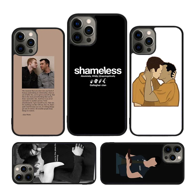 Gallavich Pride Love Ian Shameless phone Case For iPhone 16 15 Plus 12 mini 13 11 14 Pro XR XS Max cover coque