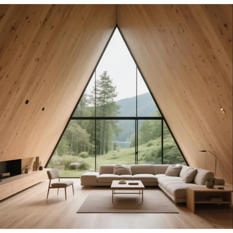 Prefabricated Container House Triangle Cabin Luxury Villa Container House Camping Triangle Room Hotel Folding House with Bedroom