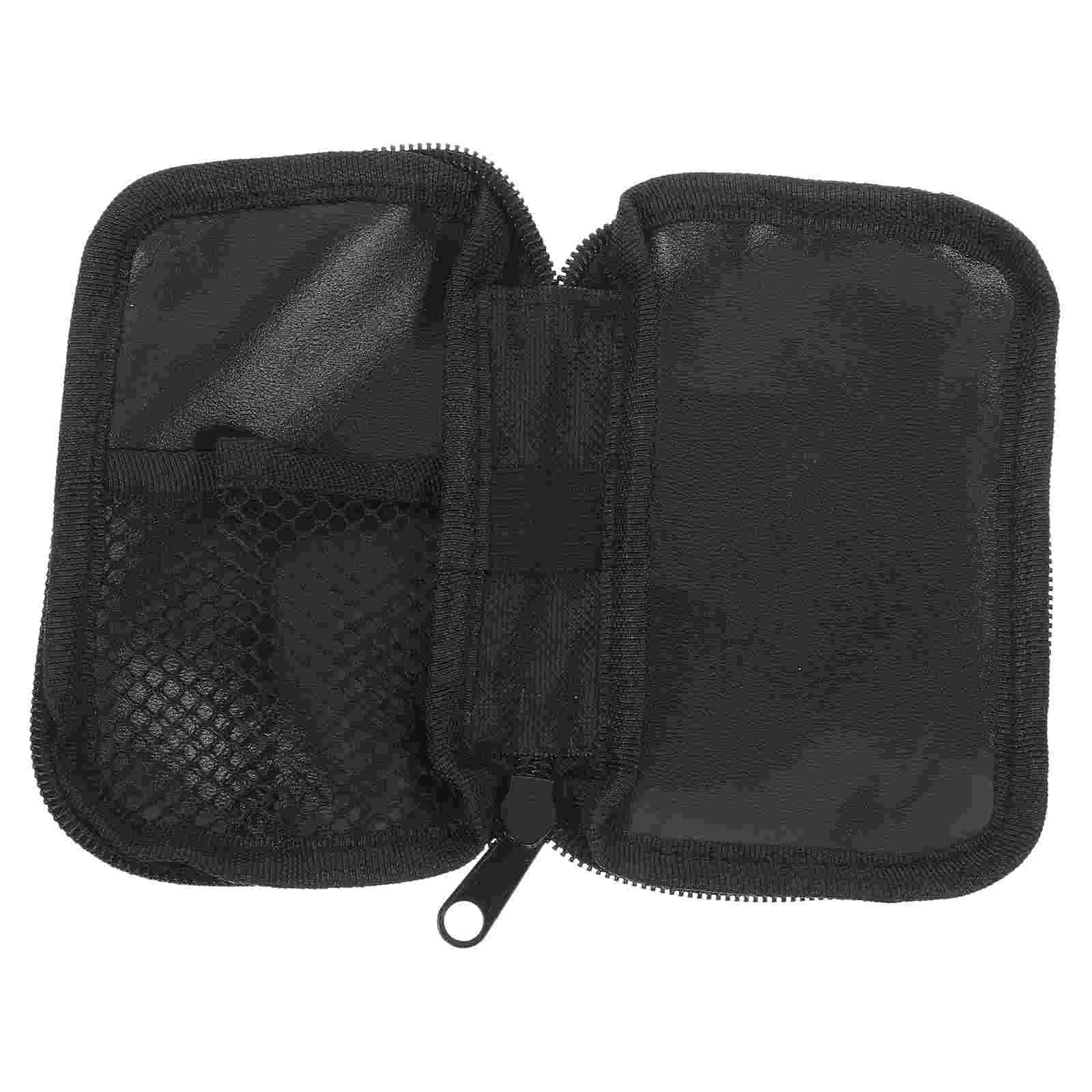 Blood Glucose Meter Storage Bag Bags Zipper Travel Case for Fabric Portable Pouch Supply