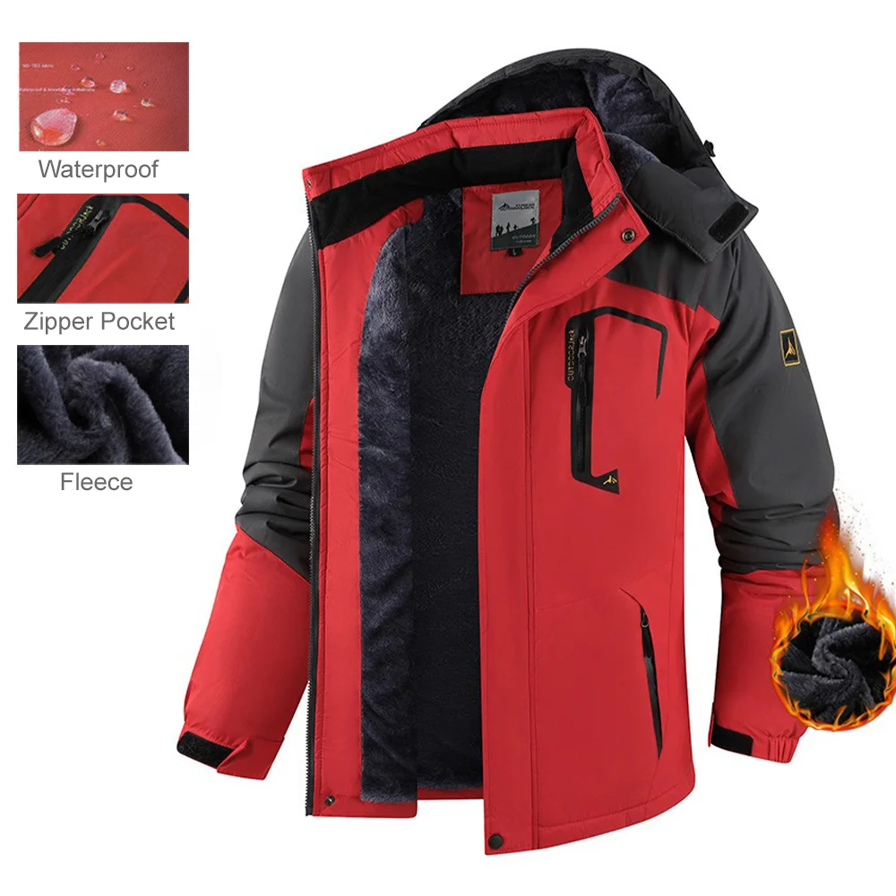 

Мужская зимняя парка, ветровка, утепленная флисовая куртка с капюшоном, мужские куртки-анорак в стиле милитари, теплая ветрозащитная меховая модная куртка, пальто