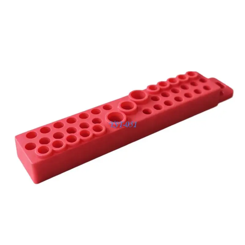 E15A Screwdriver Bit Holder 39 Hole Tool Storage for 1/4 Hexagonal Tool