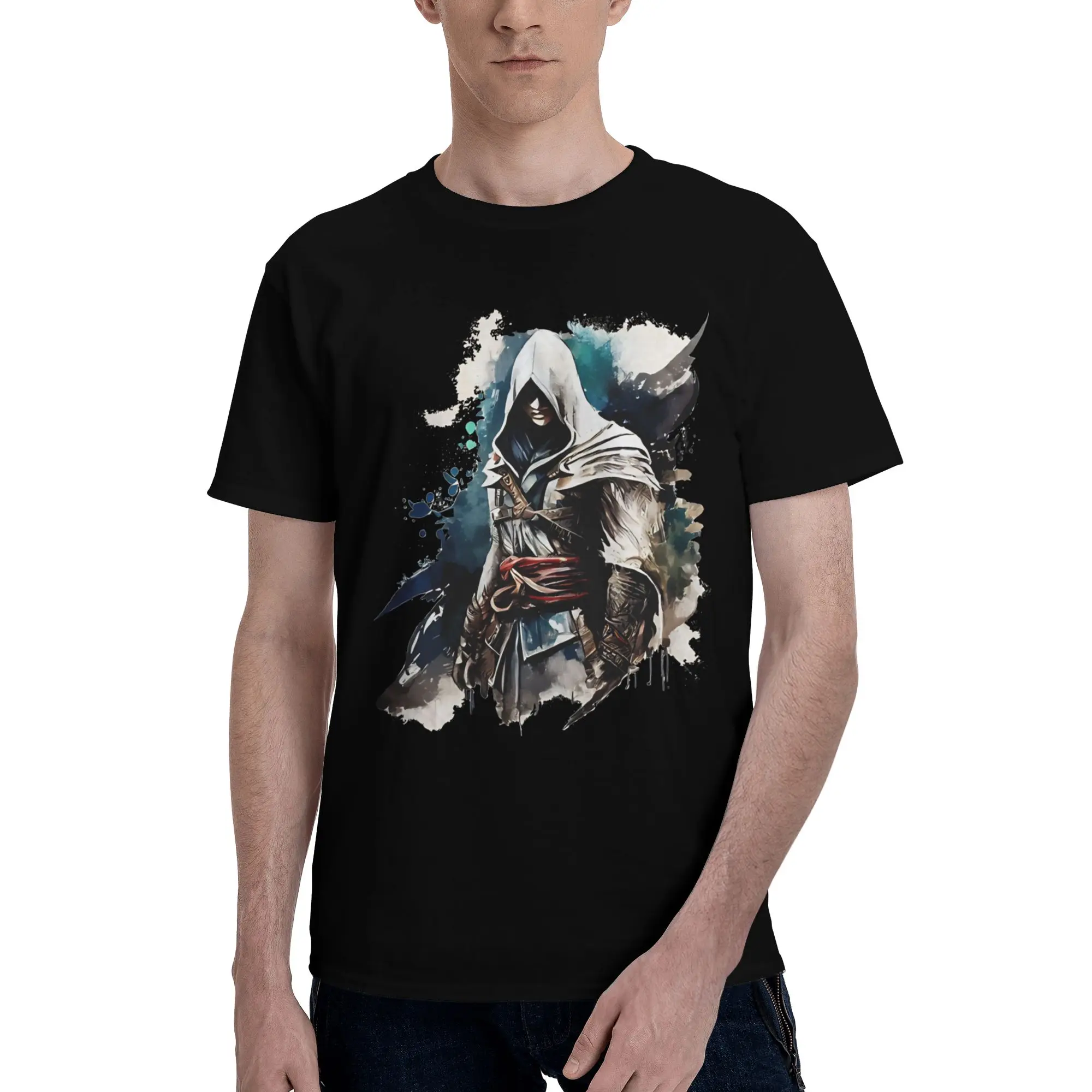 Assassines Creed Requiescat In Pace  Graphic Printed T Shirt Men Women  Cotton  Tee Shirt Clothing