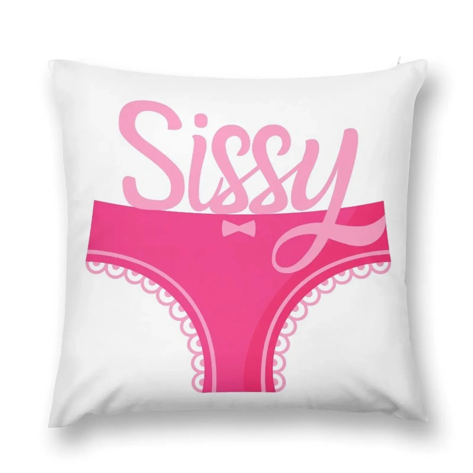 Sissy Pink Frilly Panties Throw Pillow Christmas Cushion For Home Cushion Cover Luxury Pillowcase pillow