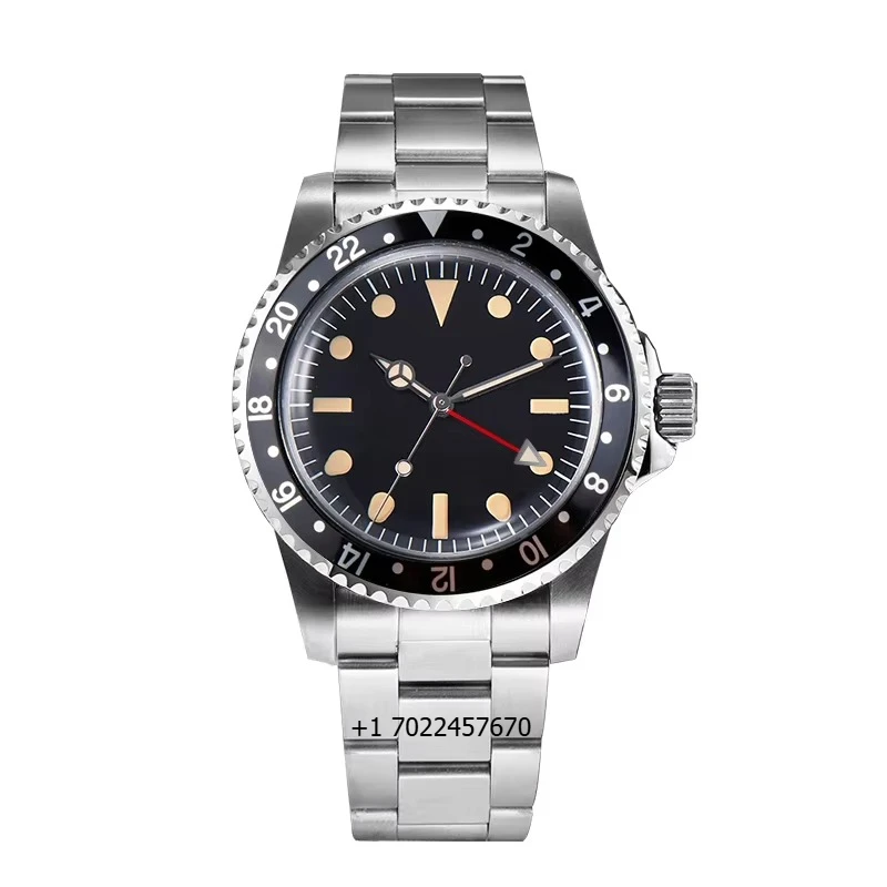 

Custom LOGO Name NH34 Watch Luxury Vintage NH34Dial Mechanical Automatic Movement Waterproof Stainless Steel Wristwatch for Man