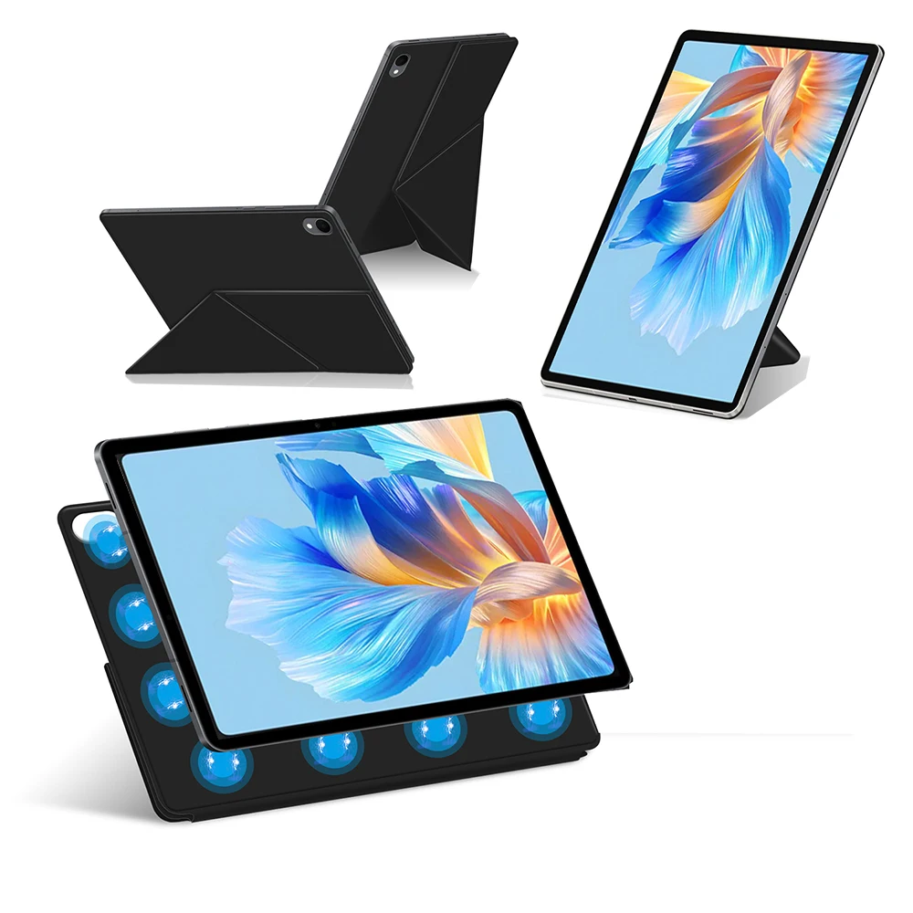 Smart Magnetic Adsorption Cover For Galaxy Tab S11 / S11 Ultra Y-Fold Stand Case For Samsung SM-X730 SM-X736B SM-X930 SM-X936B