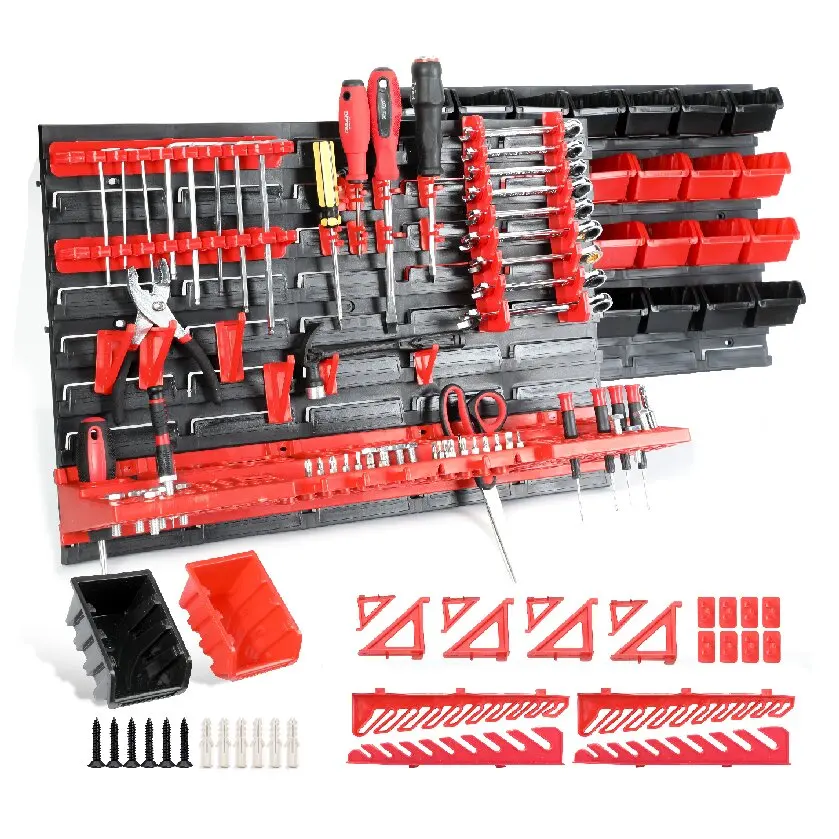 

AIRAJ 36Pcs Wall Mounted Storage Parts Storage Rack, Item Sorting Rack, Garage Screwdriver, Nail Repair Tool Storage Wall
