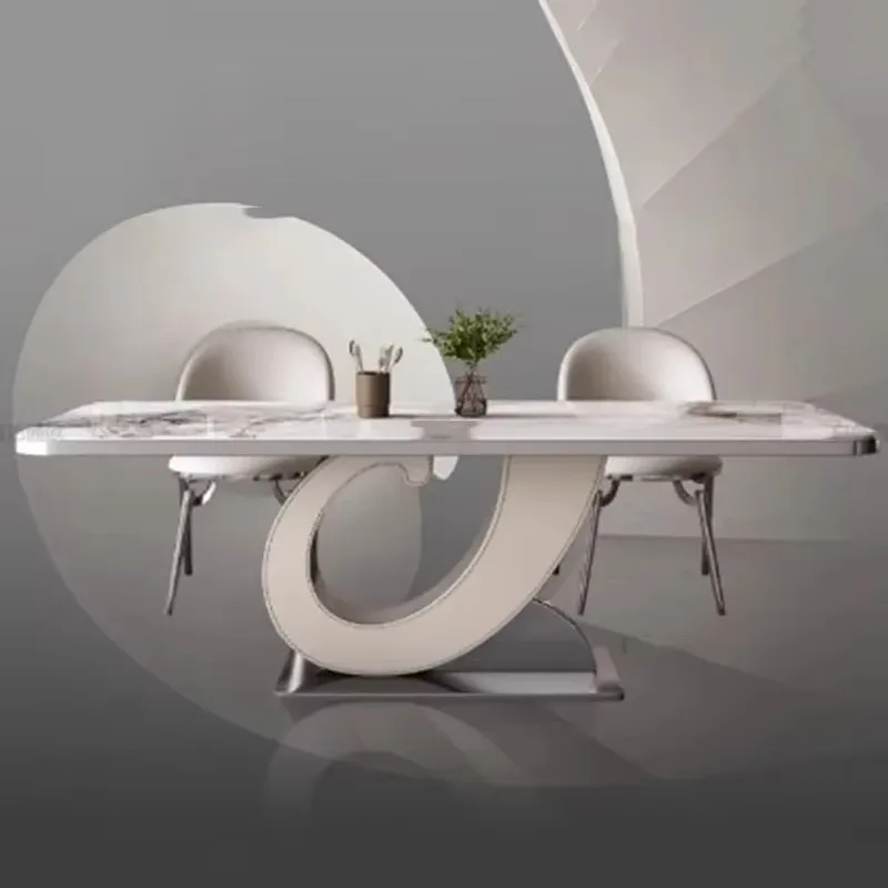 Designer Luxury Dining Table Rectangular Unique Italian Restaurant Dining Table Kitchen Nordic Mesas De Comedor Home Furniture