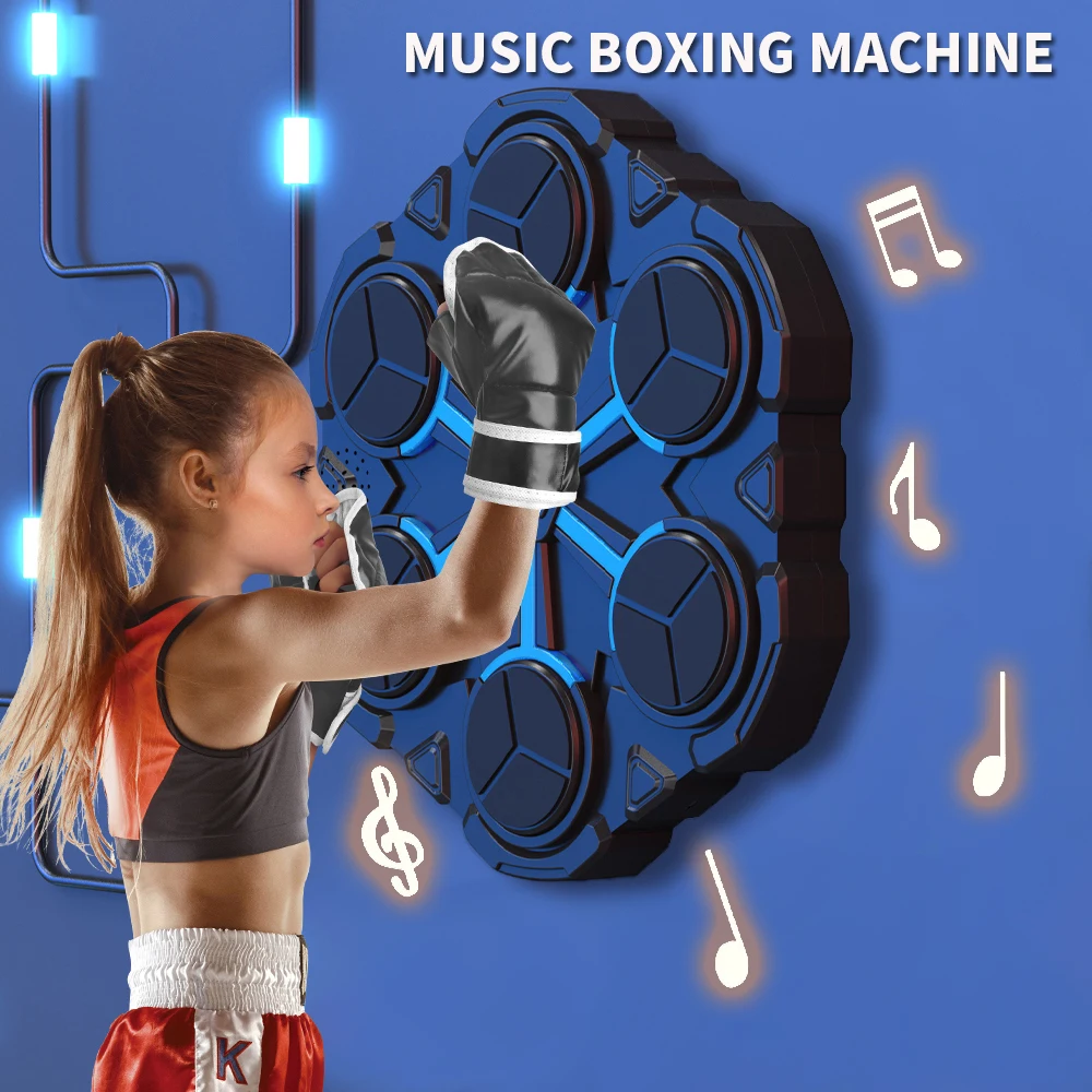 Six Target Intelligent Boxing Trainer With Wall-Mounted Children\'s Boxing Wall Target Boxing Machine Boxing Music Machine