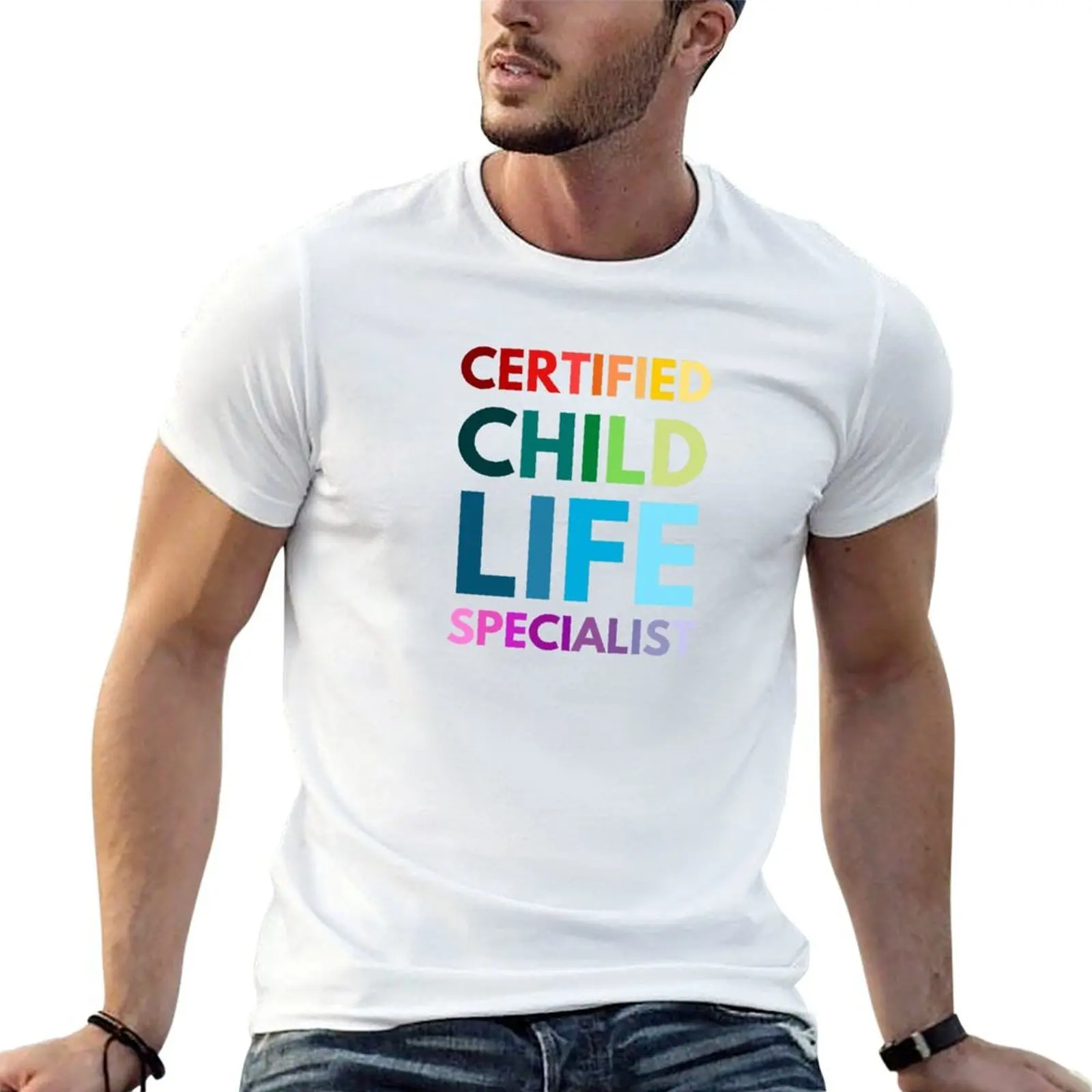 

t Specialist man Child men Certified man shirts shirt T-Shirt Life tshirt for - Life anime casual Rainbow casual t Child