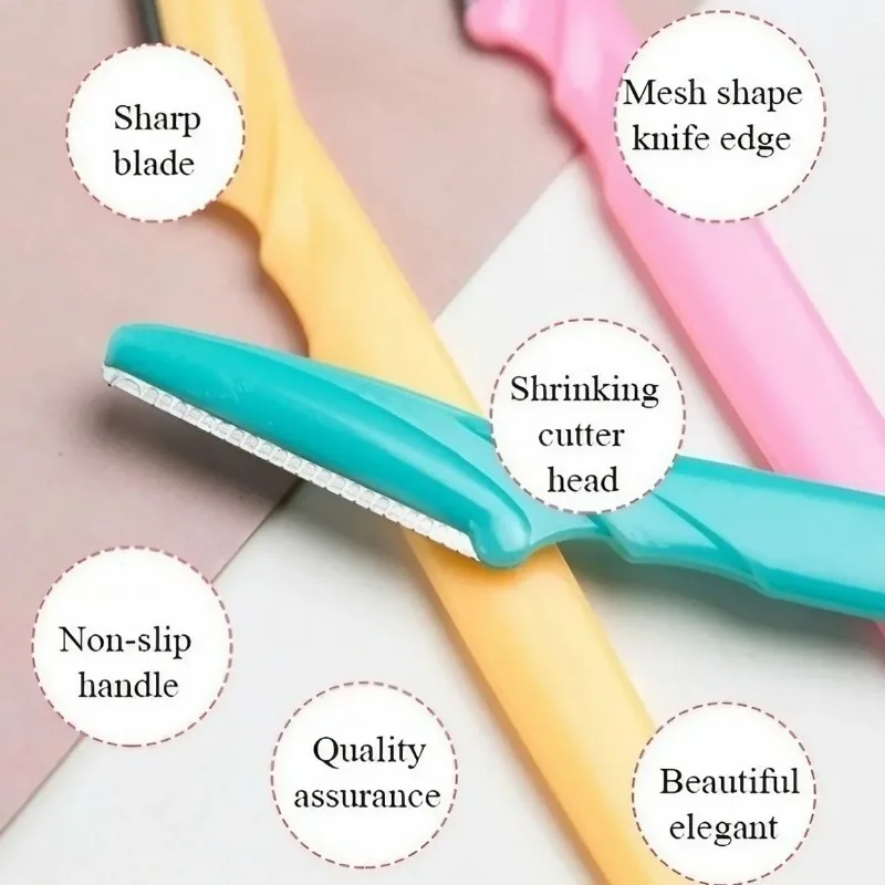 أداة قص الحواجب الحاجب الحلاقة سلامة الوجه ماكينة حلاقة العين الحاجب المشكل شفرات المحمولة إزالة الشعر القواطع للمرأة أدوات التجميل