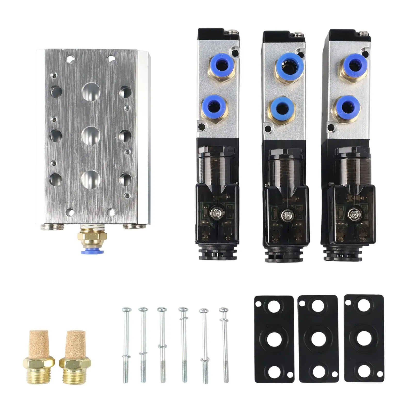 Practical Valve Valve Valve, Sealing Long Life Muffler Set 1.5-8Kgf/cm2 Performance Quick Fitting Practical Valve