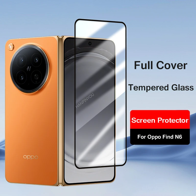 Pour Oppo Find N6 5G ? Film de protection d'�cran en verre tremp� transparent/anti-espion � couverture int�grale, protection anti-explosion