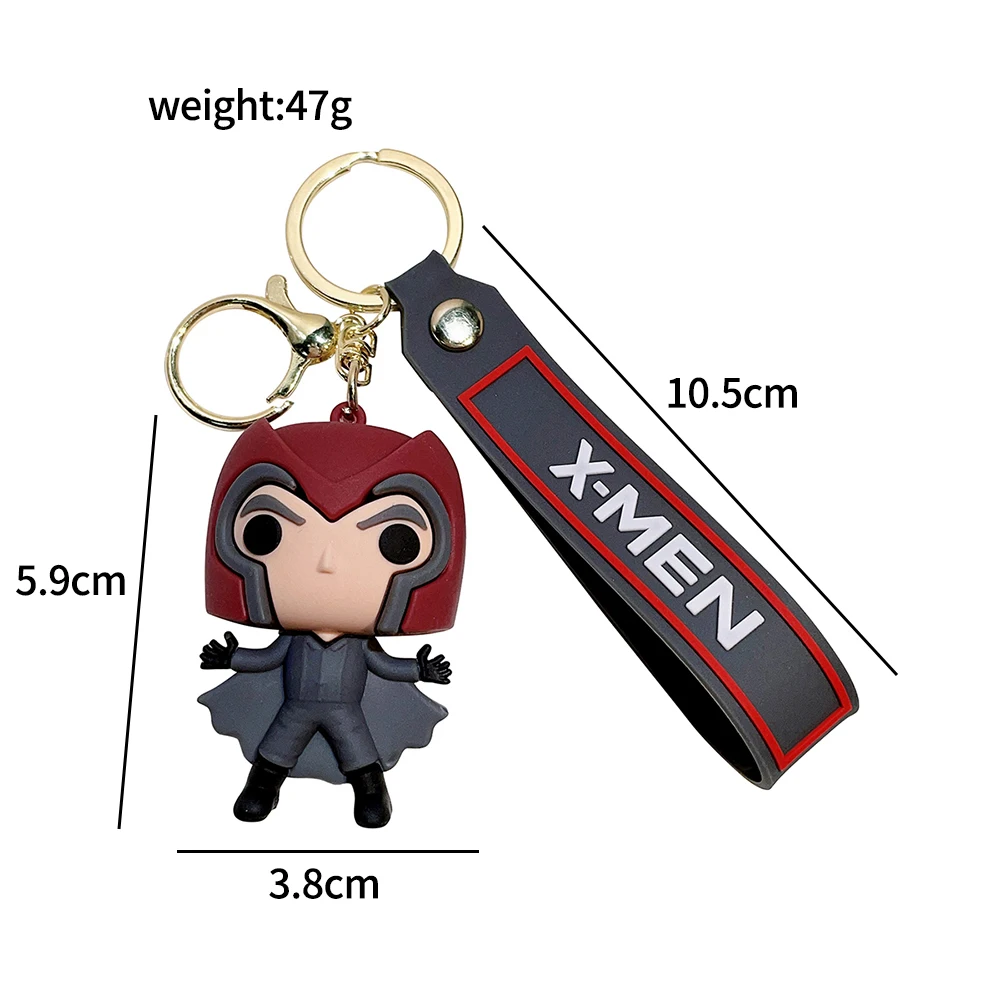 Porte-clés avec figurine de dessin animé x-men, pendentif, sac à dos de voiture à la mode, cadeau spécial pour amis et Fans, accessoires