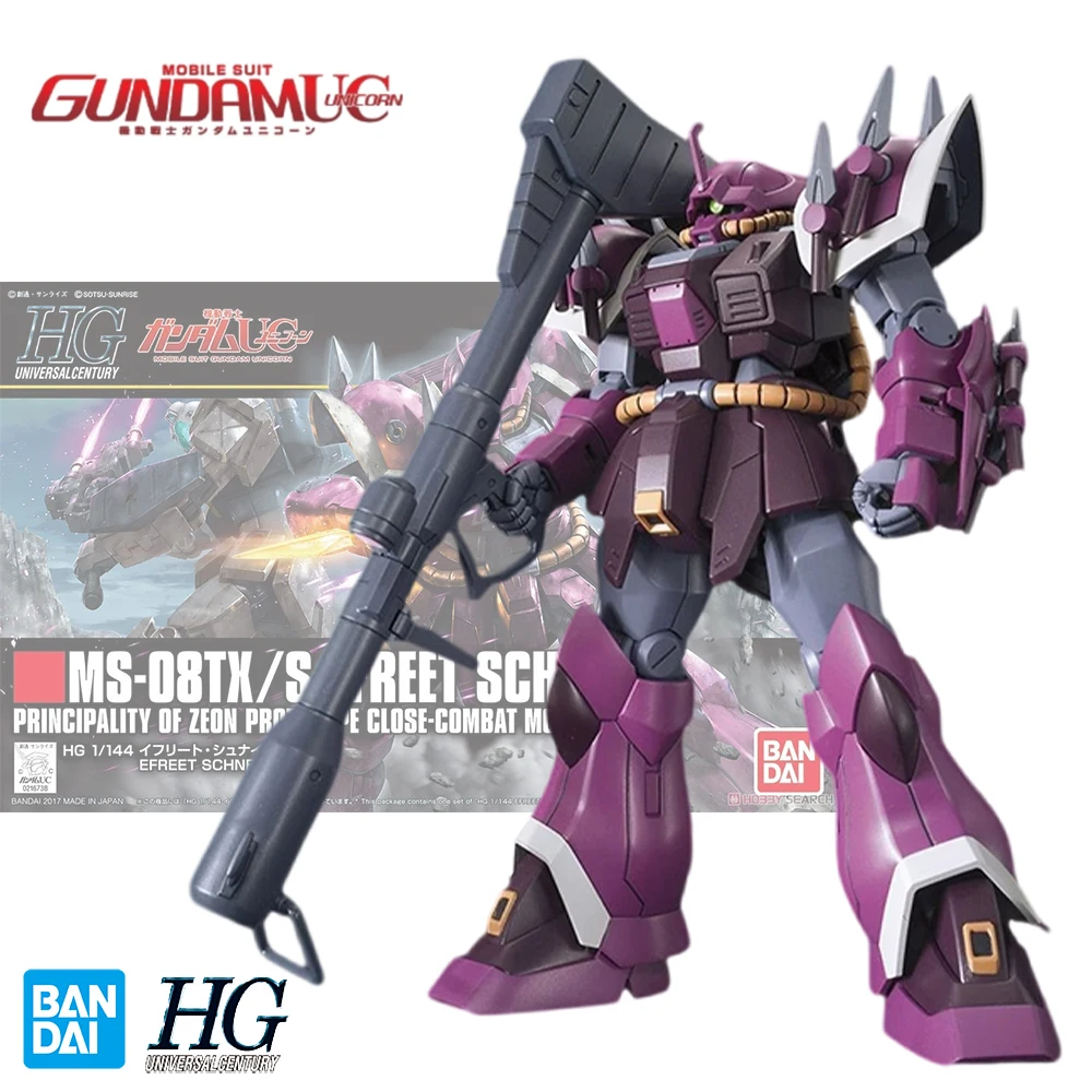 

Bandai Genuine HGUC 1/144 MS-08TX/S EFREET SCHNEID Anime Action Figure Assembly Toys Collection Model Originality Toy Gifts