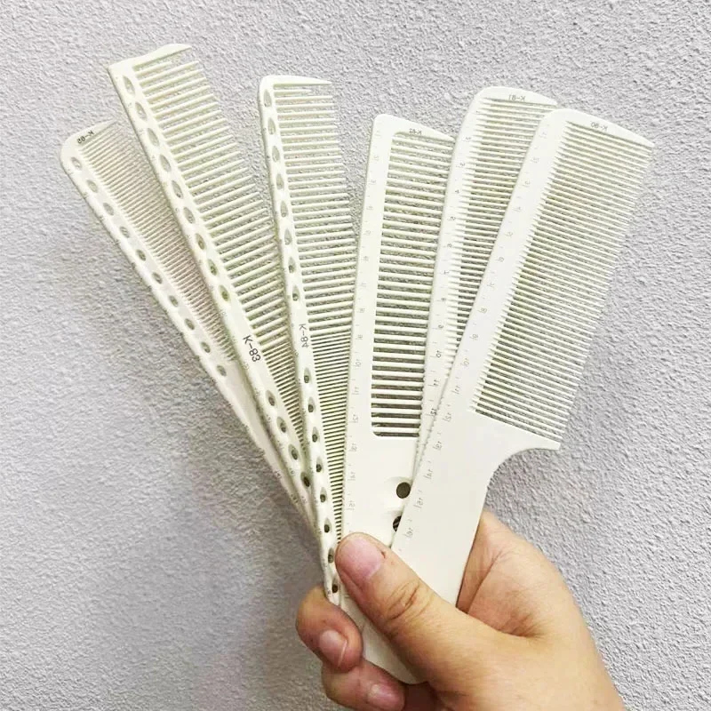 New Measuring Comb Hairdressing Size Comb For Professional Haircutting Women Tail Comb With Flathead Ruler Barber Accessories