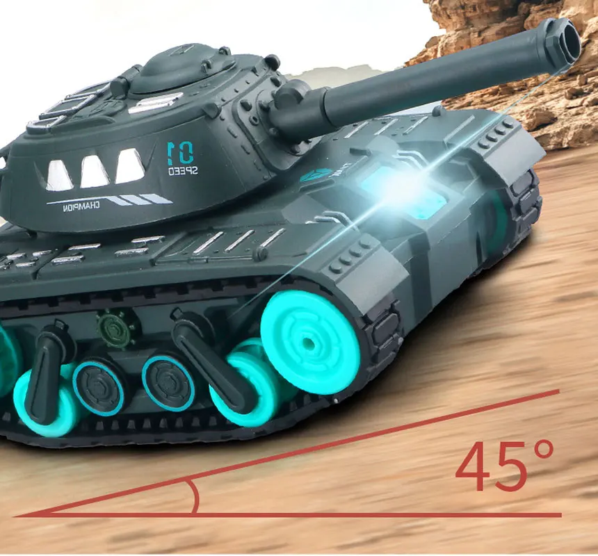 Rc Tank 2.4G Radio Remote Control Car Crawler Shoot Water Bomb Gestures Control Multiplayer War Tank USB Charge Toy For Kid Gift