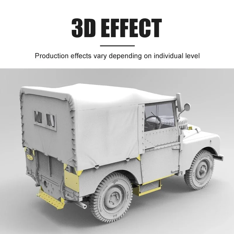 Kit modello di assemblaggio in plastica Gecko 35GM0062 FV18001 Mk. 1 Veicolo utilitario da 80 pollici 4x4 con tetto in tela (inizio della produzione) 1/35