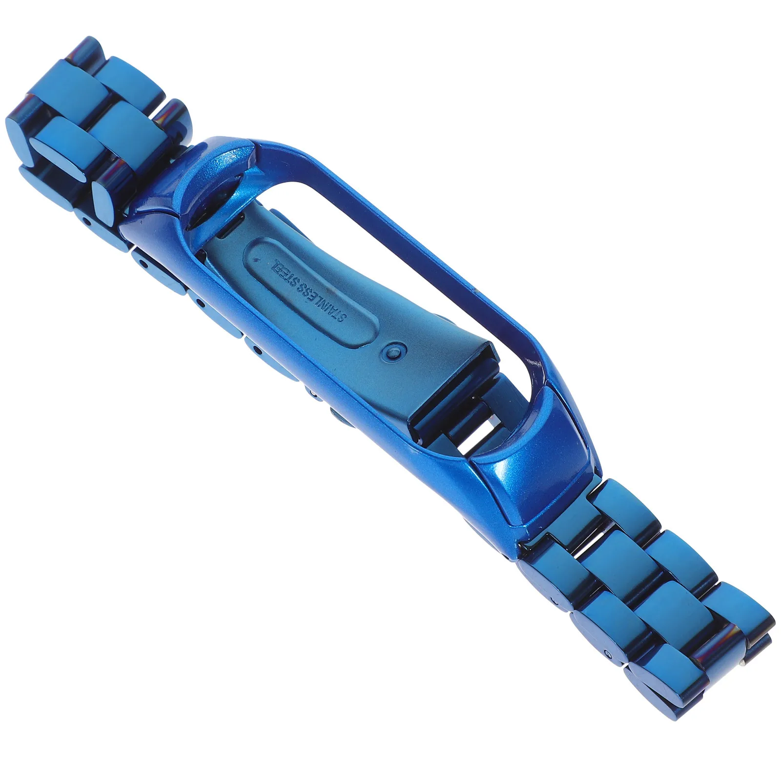 

Metal Wristband Stainless Steel Cutting Splicing Strap Compatible with Mi Band 5 4 3 Smart Band Replacement Metal Wristband